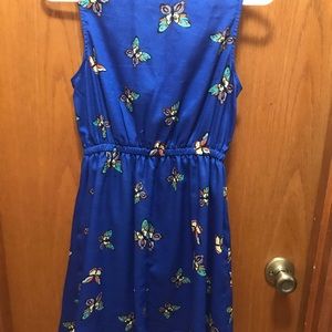 Butterfly print sun dress